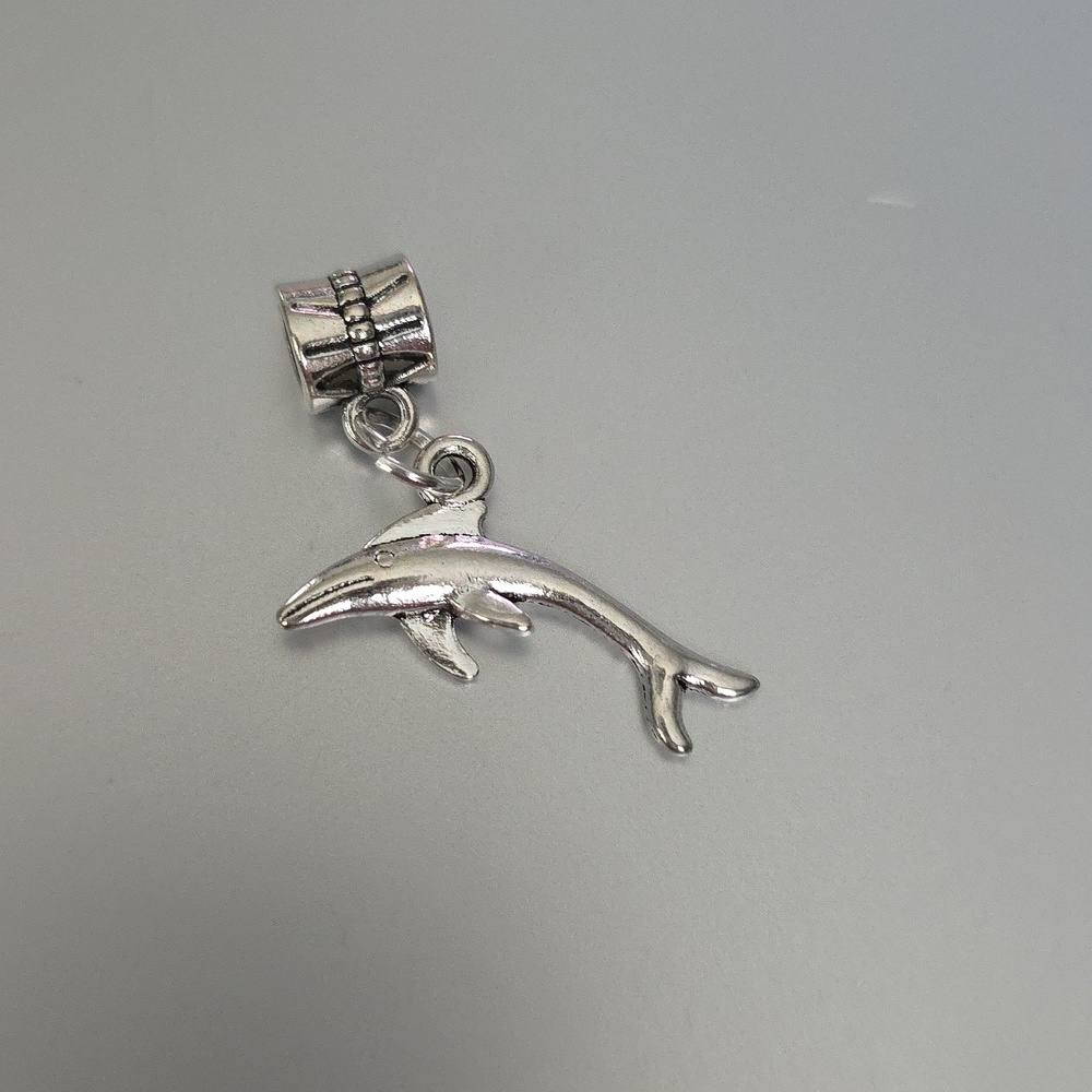 Dolphin Charm for European Style Bracelets COMPATABLE WITH Pandora Systems